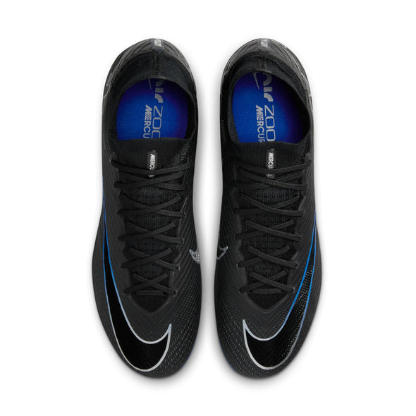 Nike Air Zoom Mercurial Superfly 9 Elite FG Firm Ground Soccer Cleat - Black/Chrome/HyperRoyal