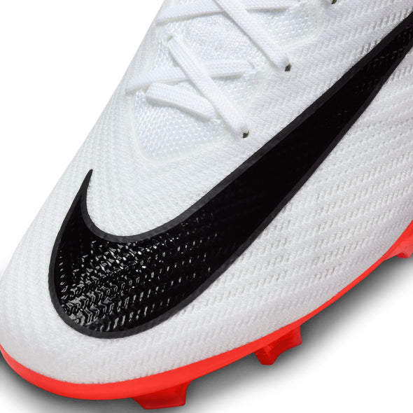 Nike Air Zoom Mercurial Vapor 15 Elite FG Firm Ground Soccer Cleat - Bright Crimson/Black/White