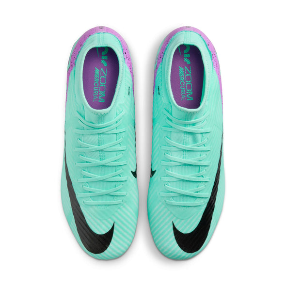 Nike Zoom Mercurial Superfly 9 Academy FG/MG Firm Ground Soccer Cleat - Hyper Turquoise/Fuchsia Dream/Black/White