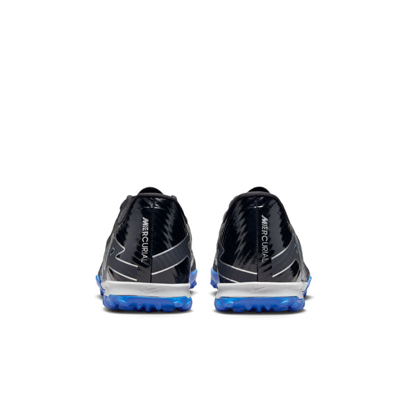 Nike Zoom Mercurial Vapor 15 Academy TF Turf Soccer Shoes - Black/Chrome/Hyper Royal
