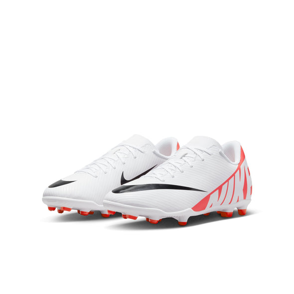 Nike Junior Mercurial Vapor 15 Club FG/MG Soccer Cleat - Bright Crimson/White/Black