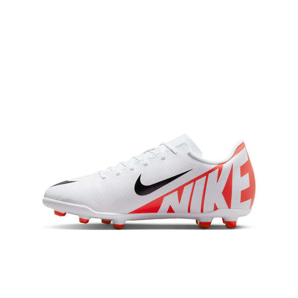 Nike Junior Mercurial Vapor 15 Club FG/MG Soccer Cleat - Bright Crimson/White/Black