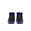 Nike Junior Mercurial Superfly 9 Club FG/MG Soccer Cleat - Black/Chrome-Hyper Royal