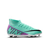 Nike Junior Mercurial Superfly 9 Club FG/MG Soccer Cleat - Hyper Turquoise/Fuchsia Dream/Black/White