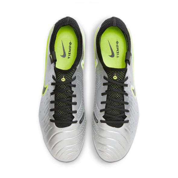 Nike Phantom GX 2 Elite FG Firm Ground Soccer Cleat - Metallic Silver/Black-Volt