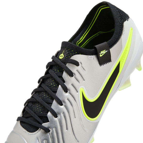 Nike Phantom GX 2 Elite FG Firm Ground Soccer Cleat - Metallic Silver/Black-Volt