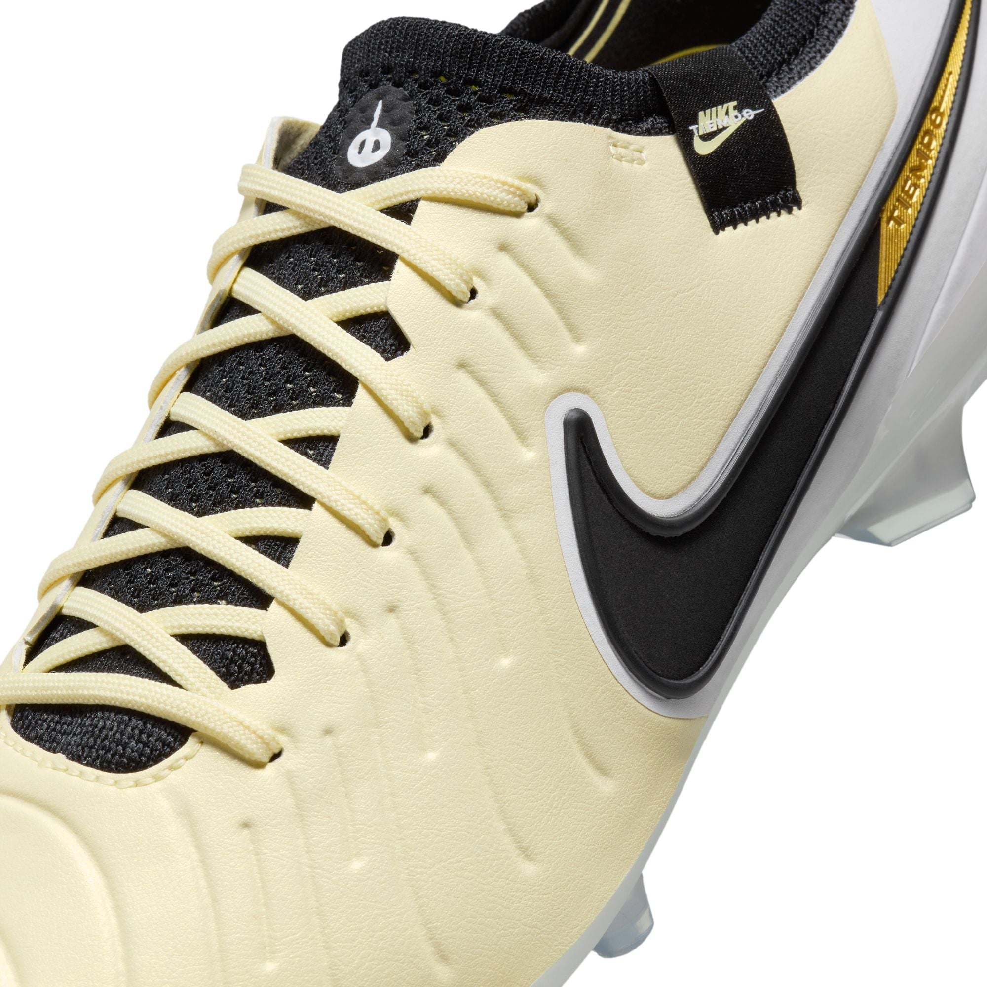 Nike Tiempo Legend 10 Elite FG Firm Ground Soccer Cleat - Lemonade/Black/Metallic Gold DV4328