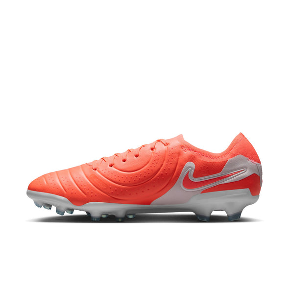 Nike Tiempo Legend 10 Pro FG Firm Ground Soccer Cleat - Hot Lava/ White