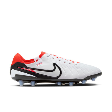 Nike Tiempo Legend 10 Pro AG Artificial Grass Soccer Cleat - White/Black/Bright Crimson