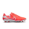 Nike Tiempo Legend 10 Academy FG Firm Ground Soccer Cleat -Hot Lava/White