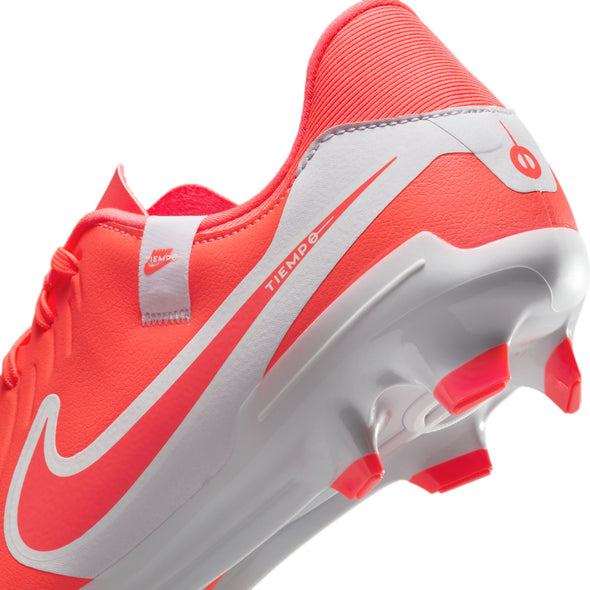 Nike Tiempo Legend 10 Academy FG Firm Ground Soccer Cleat -Hot Lava/White