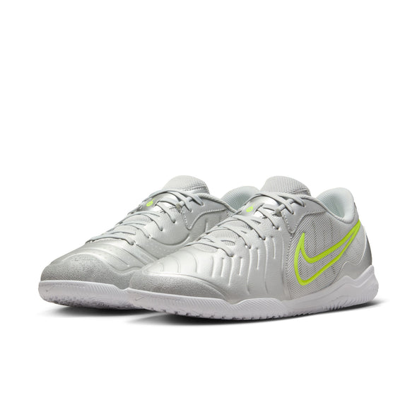 Nike Tiempo Legend 10 Academy IC- Metallic Silver/White-Volt