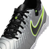 Nike Tiempo Legend 10 Academy TF Turf Soccer Cleat -Metallic Silver/Black-Volt