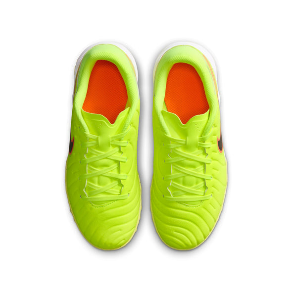 Nike Junior Tiempo Legend 10 Academy TF Turf Low-Top Soccer Cleats-Volt/Black