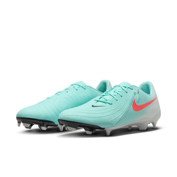 Nike Phantom GX 2 Academy FG Firm Ground Soccer Cleats-  Mint/Atomic Red-Off Noir