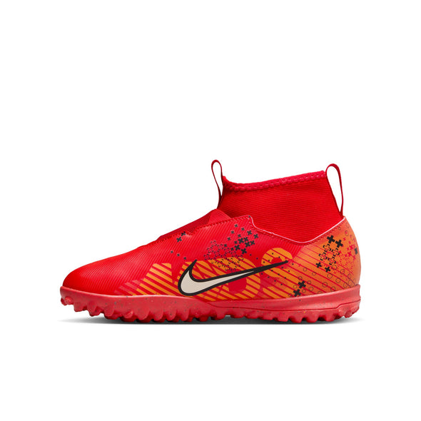 Nike Junior Zoom Mercurial Superfly 9 Dream Speed Academy TF Turf Soccer Cleat - Light Crimson/Pale Ivory/Bright Mandarin/Black