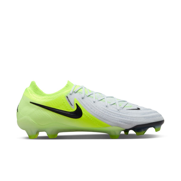 Nike Phantom GX 2 Elite FG Firm Ground Soccer Cleat - Metallic Silver/Black-Volt