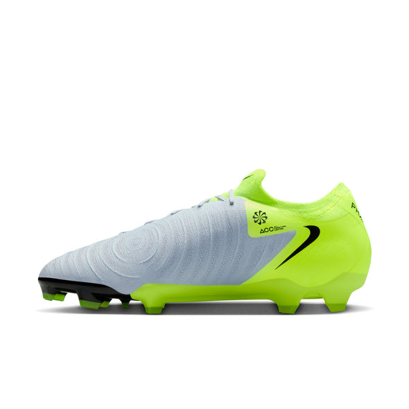 Nike Phantom GX 2 Pro FG Firm Ground Soccer Cleat - Metallic Silver/Black-Volt