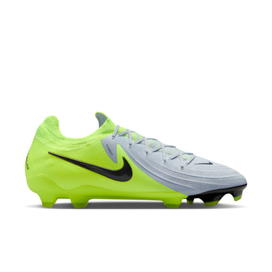 Nike Phantom GX 2 Pro FG Firm Ground Soccer Cleat - Metallic Silver/Black-Volt