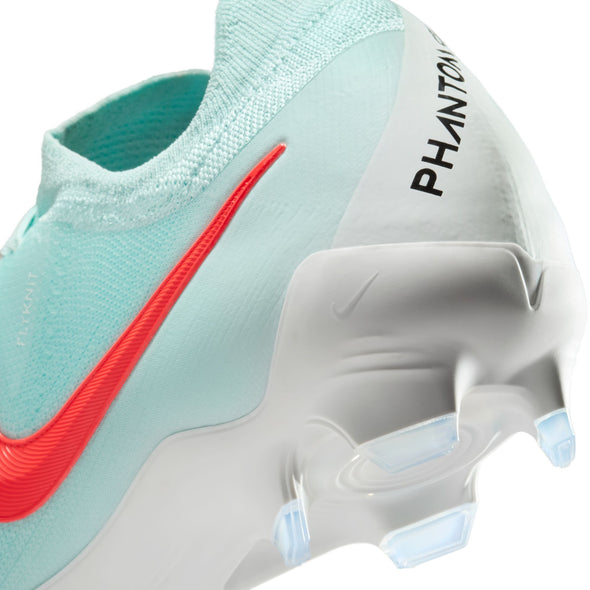 Nike Phantom GX 2 Pro FG Firm Ground Soccer Cleat -Mint/Atomic Red-off Noir