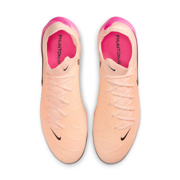 Nike Phantom GX II Pro FG Firm Ground Soccer Cleats -Crimson Tint/Black-Pink Blast