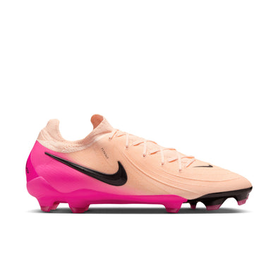 Nike Phantom GX II Pro FG Firm Ground Soccer Cleats -Crimson Tint/Black-Pink Blast
