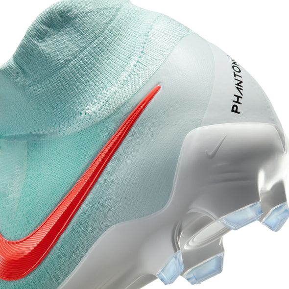 Nike Phantom Luna 2 Pro FG Soccer Cleat- Mint/Atomic Red-off Noir