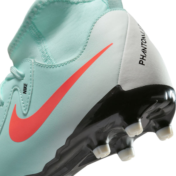 Nike Junior Phantom Luna II Academy FG Soccer Cleat -  Mint/ Atomic Red-off Noir