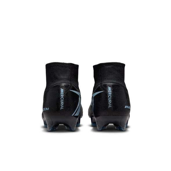 Nike Air Zoom Mercurial Superfly 10 Elite FG Firm Ground Soccer Cleat -Black/Ice Blue