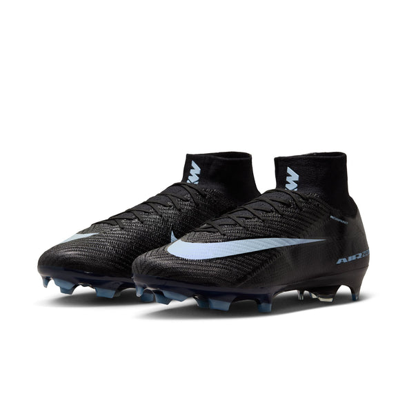 Nike Air Zoom Mercurial Superfly 10 Elite FG Firm Ground Soccer Cleat -Black/Ice Blue