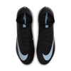 Nike Air Zoom Mercurial Superfly 10 Elite FG Firm Ground Soccer Cleat -Black/Ice Blue