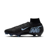 Nike Air Zoom Mercurial Superfly 10 Elite FG Firm Ground Soccer Cleat -Black/Ice Blue