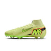 Nike Air Zoom Mercurial Superfly 10 Elite FG Firm Ground Soccer Cleats- Limelight/Volt/ Hyper Crimson
