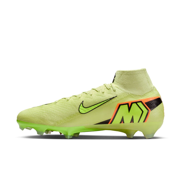 Nike Air Zoom Mercurial Superfly 10 Elite FG Firm Ground Soccer Cleats- Limelight/Volt/ Hyper Crimson