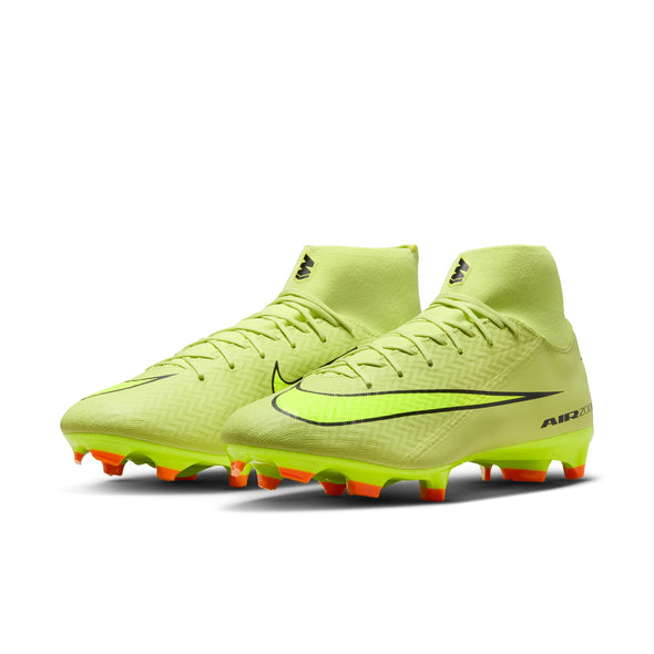 Nike Air Zoom Mercurial Superfly 10 Academy FG Firm Ground Soccer Cleats - Limelight/Volt/ Hyper Crimson