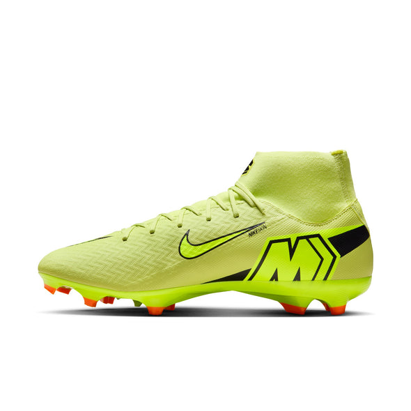 Nike Air Zoom Mercurial Superfly 10 Academy FG Firm Ground Soccer Cleats - Limelight/Volt/ Hyper Crimson