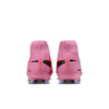 Nike Air Zoom Mercurial Superfly 10 Academy FG Firm Ground Soccer Cleats -Magic Flamingo/Black/ Total Crimson