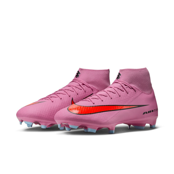 Nike Air Zoom Mercurial Superfly 10 Academy FG Firm Ground Soccer Cleats -Magic Flamingo/Black/ Total Crimson