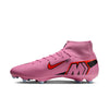 Nike Air Zoom Mercurial Superfly 10 Academy FG Firm Ground Soccer Cleats -Magic Flamingo/Black/ Total Crimson