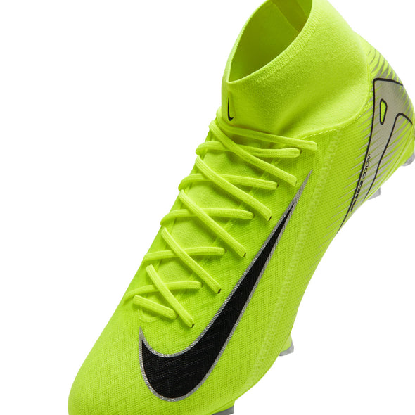 Nike Air Zoom Mercurial Superfly 10 Academy FG/MG Soccer Cleat - Volt/Black