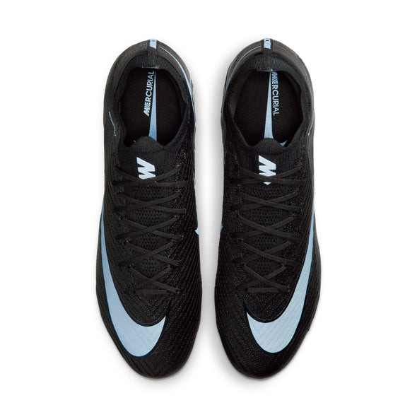Nike Mercurial Vapor 16 Elite FG Firm Ground Soccer Cleats- Black/Ice Blue