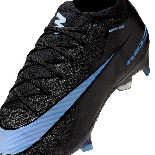 Nike Mercurial Vapor 16 Elite FG Firm Ground Soccer Cleats- Black/Ice Blue