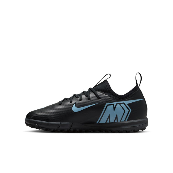 Nike United Junior Mercurial Vapor 16 Academy TF Turf Soccer Cleats -Black/Ice Blue