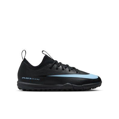 Nike United Junior Mercurial Vapor 16 Academy TF Turf Soccer Cleats -Black/Ice Blue