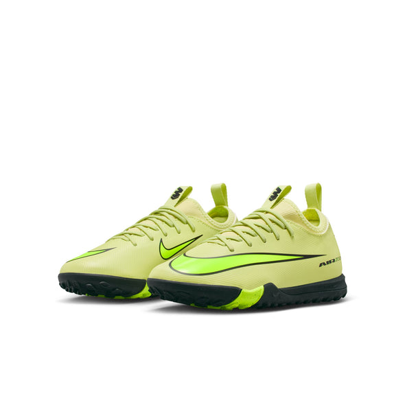 Nike Junior Mercurial Vapor 16 Academy TF Turf Soccer Cleats -Limelight/ Volt/Hyper Crimson