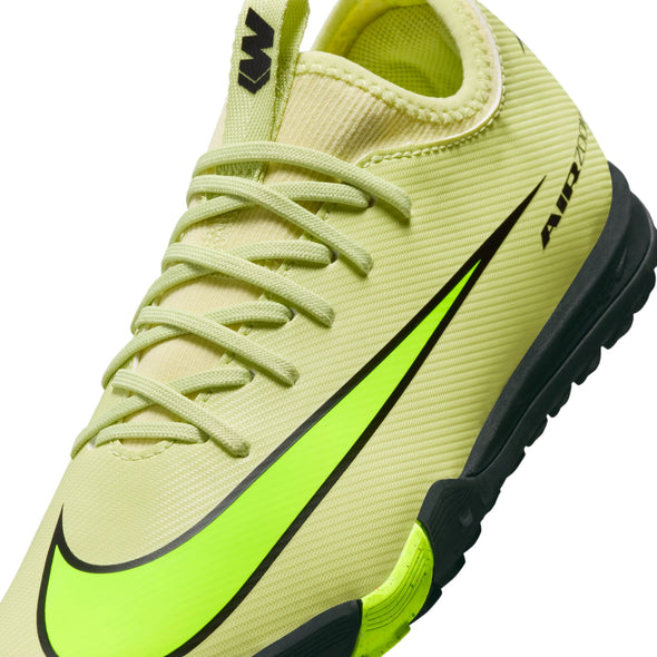Nike Junior Mercurial Vapor 16 Academy TF Turf Soccer Cleats -Limelight/ Volt/Hyper Crimson