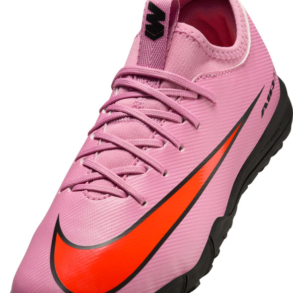 Nike Junior Mercurial Vapor 16 Academy TF Turf Soccer Cleats -Magic Flamingo/Black/ Crimson