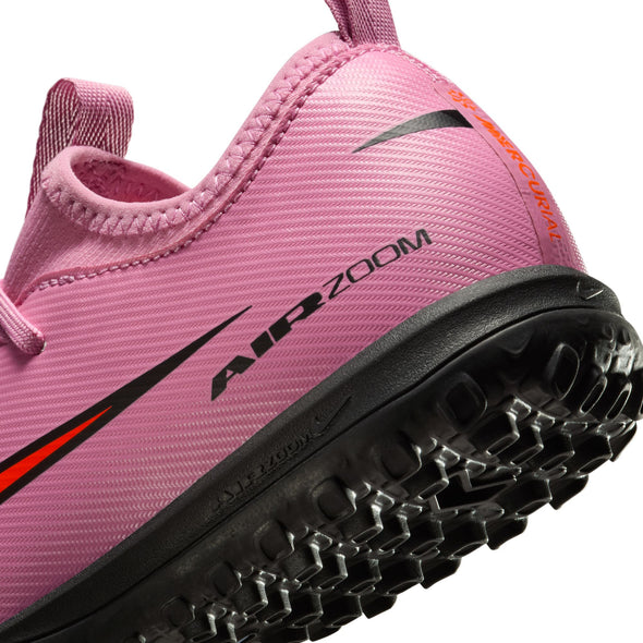 Nike Junior Mercurial Vapor 16 Academy TF Turf Soccer Cleats -Magic Flamingo/Black/ Crimson
