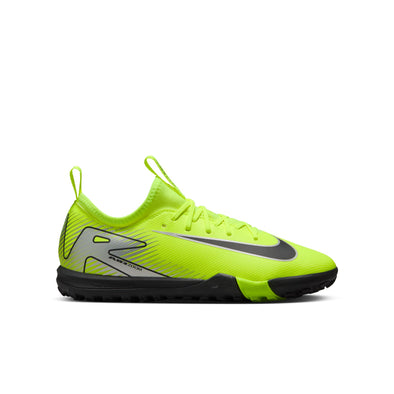 Nike Junior Zoom Mercurial Vapor 10 Academy TF Soccer Cleats - Volt/Black