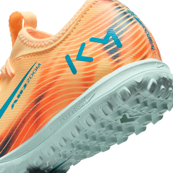 Nike Junior Zoom Mercurial Vapor 16 Academy "Kylian Mbappé"Academy TF Turf Soccer Cleats -  Melon Tint/Neo Turq/Igloo